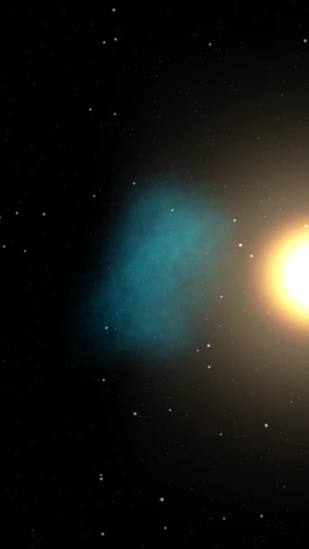 Διάστημα Σύμπαν Αστέρια Και Γαλαξίες Μετακίνηση Κατακόρυφη Βίντεο — Αρχείο Βίντεο