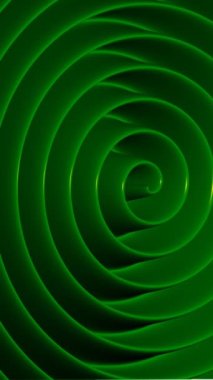 Dikey görüntülerde dalgalanan renkli çizgilerin 3B animasyonu