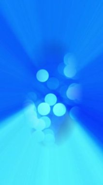 Renkli fiber optik dikey videoyu kapat