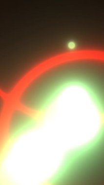 Renkli Çemberlerin Canlandırılması Bokeh Arkaplan dikey videosu