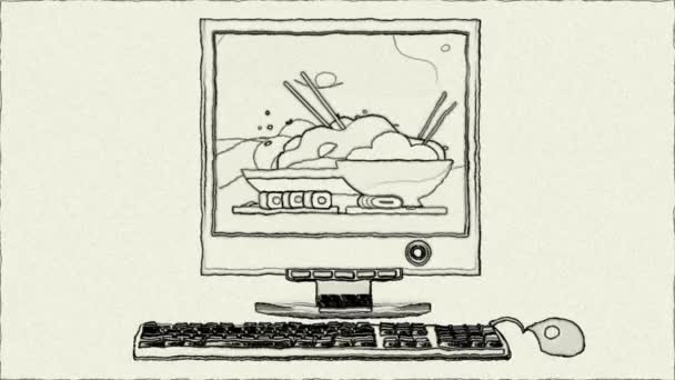 Концепция Рисования Анимации — стоковое видео