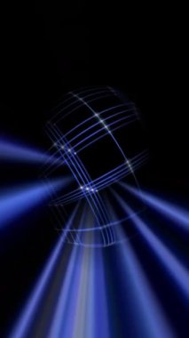 3D Küre Siber Uzay Ağı Karşıtlığı dikey video