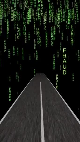 Conducir Mundo Del Fraude Video Vertical — Vídeo de stock