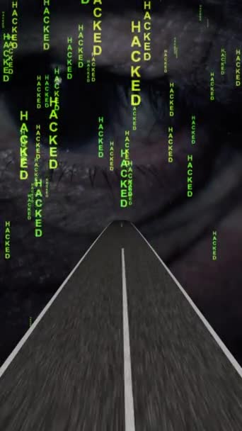 Paseo Rápido Carretera Red Hacking — Vídeos de Stock