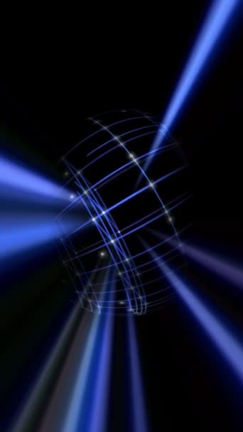 Sphère Cyber Space Network Antimation Vidéo Verticale — Video
