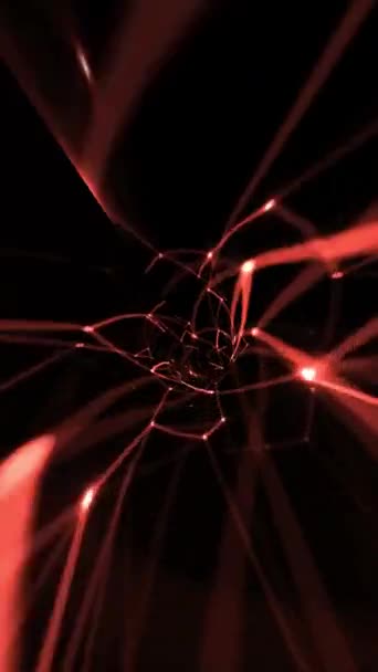 Abstract Verticale Video Van Plexus Technology Science — Stockvideo