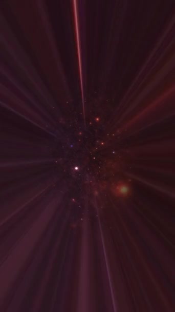 Univers Spatial Avec Des Étoiles Des Galaxies Vidéo Verticale — Video