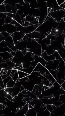 Soyut Plexus Teknoloji Bilim Ağı Konsepti dikey video