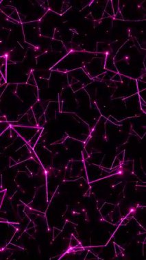 Soyut Plexus Teknoloji Bilim Ağı Konsepti dikey video