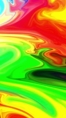 Renkli boya karışımı ve gradyan canlı renkler dikey video