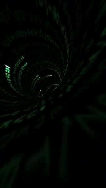 바이너리 데이터 터널을 비디오 — 비디오