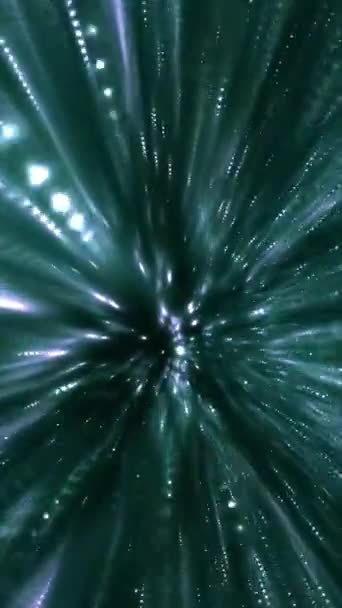 Drive Hyperspace Tunnel Motion Vertical Video — Stock Video