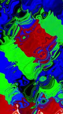 Renkli boya karışımı ve eğimli renkler dikey video