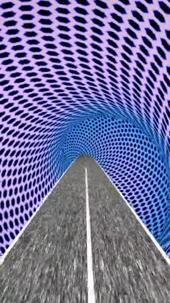 驾驶通过幻想的世界垂直视频 — 图库视频影像