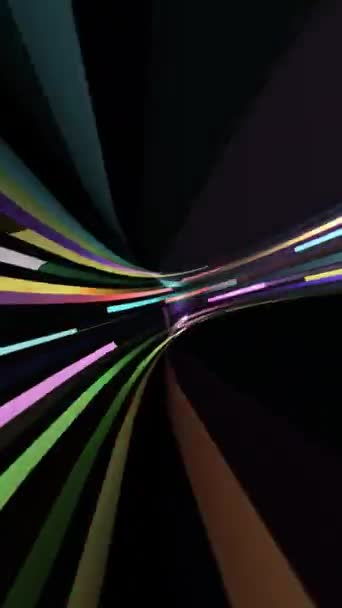 驾驶通过位流数字图像隧道垂直视频 — 图库视频影像