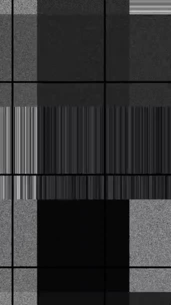 Gürültü Piksel Izgara Konsepti Dikey Video — Stok video