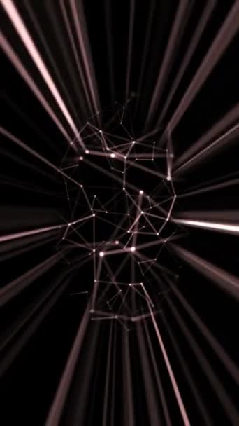 Résumé Plexus Technology Science And Engineering Arrière-plan vertical video