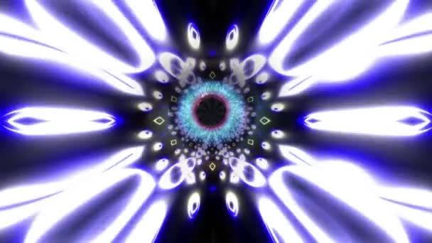 Göz Lşığı Dalgalanması Kaleydoskop Içinde Hipnotik Hareket Arka Planında — Stok video