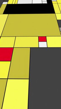 Renkli dikdörtgenler mondrian tarzı sanat illüstrasyonu dolly dikey görüntü