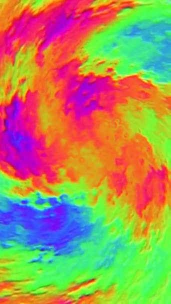 Meteo Uragano Radar Satellite Video Verticale — Video Stock