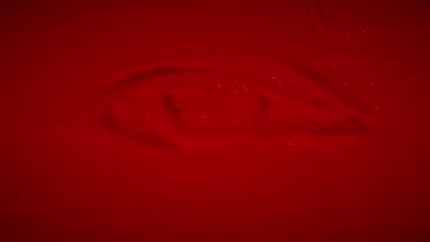 Потік Крові Фоні Червоної Рідини — стокове відео