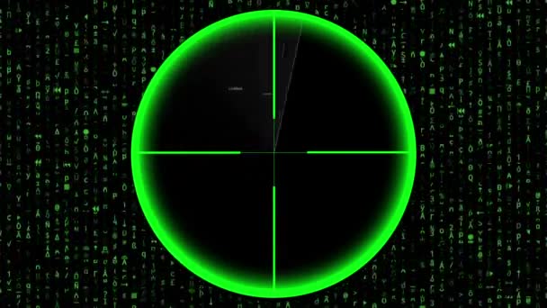 Hledání Spojovací Návnady Koncept Radaru — Stock video