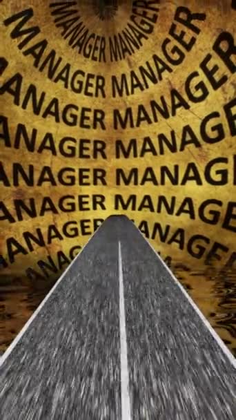 Auf Dem Weg Die Manager Welt Video — Stockvideo