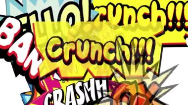 Çizgi roman kabarcığı konuşma retro pop sanat tarzı canlandırılmış arkaplan