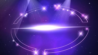 Parlayan Işıklar ve Parçacıklar Arkaplanı