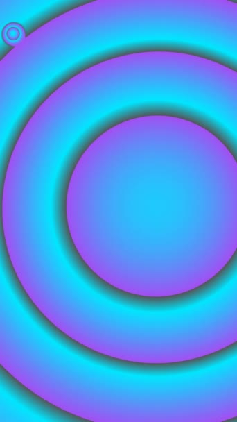 Dessins Abstraits Formes Animation Gradient Cercles Vertical Vidéo — Video