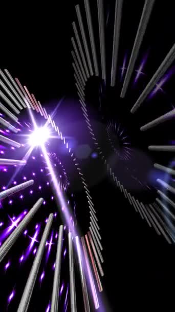 抽象的なハイテク未来的なデジタル背景垂直ビデオ — ストック動画