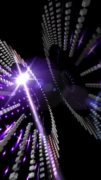 Abstract Tech Futuristische Digitale Achtergrond Verticale Video — Stockvideo