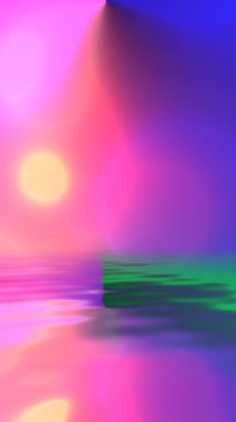 Renkli Parlayan Bokeh Işıkları Arka plan dikey videosu