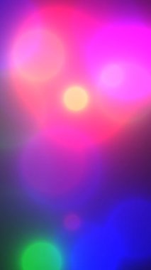 Renkli Parlayan Bokeh Işıkları Arka plan dikey videosu