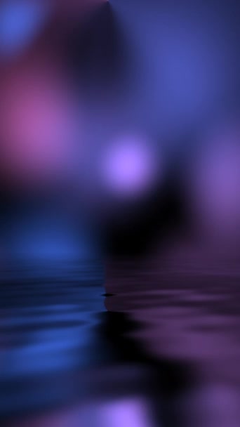 Colorful Glowing Bokeh Lights Background Vertical Video — Stock Video