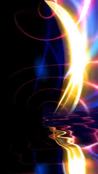 Abstract Tech Futuristic Digital Background Vertical Video — Stock Video