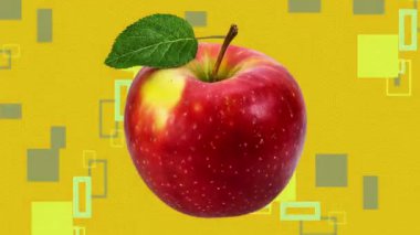 Elmanın Soyut Hareket Tasarımı Canlandırması