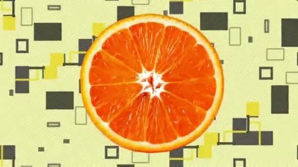 Abstrakt Motion Design Animation Orange — Stock video