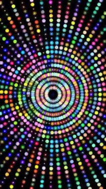 Renkli Çemberlerin Soyut Deseni dikey video