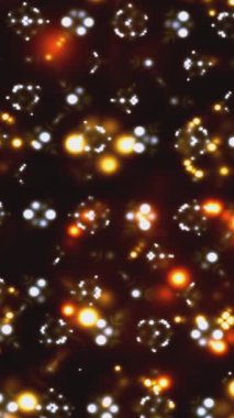 Renkli parçacıkların canlandırması Arka plan dikey videosu