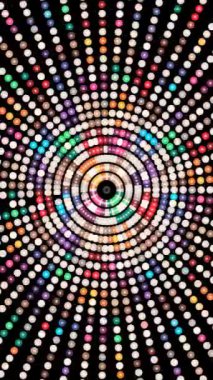 Renkli Çemberlerin Soyut Deseni dikey video