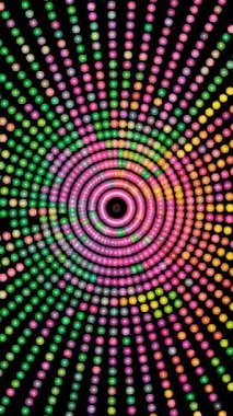 Renkli Çemberlerin Soyut Deseni dikey video