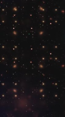 Yıldızlı ve Galaksili Uzay Evreni dikey video ile hareket ediyor