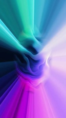 Çok Renkli Girdap Dalgaları ve Işıklar dikey video ile Soyut Hareket Arkaplanı