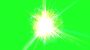 Atom ışınları yeşil ekranda
