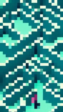 Renkli Renkli Piksel Sanat Arkaplanı dikey videosu