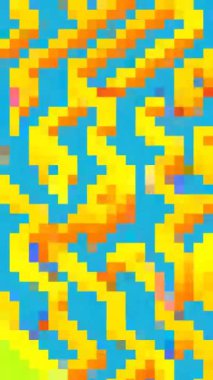 Renkli Renkli Piksel Sanat Arkaplanı dikey videosu