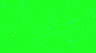 Parlayan enerji desenleri yeşil ekranda canlı bir şekilde ortaya çıkar ve titreşir.