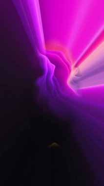 Çok Renkli Girdap Dalgaları ve Işıklar dikey video ile Soyut Hareket Arkaplanı