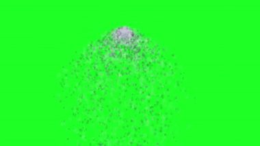 Su yeşil ekrana sıçrıyor